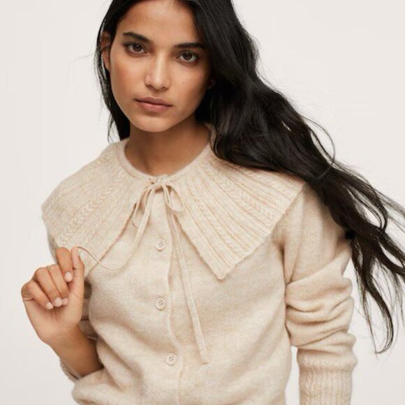 Mango Baby doll-neck cardigan (Like New!) - Picture 2 of 12